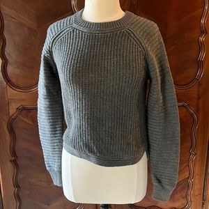Wilfred Gray Merino Wool Crew-Neck Sweater Size S